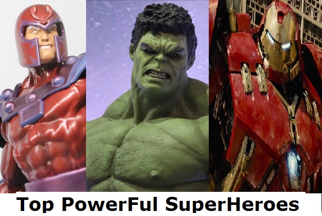 powerful superheroes hulk,thor,superman,hulkbuster,magneto,charles xavier