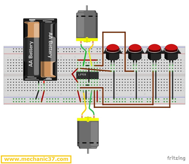 Remote Control Car IC Circuit Diagram